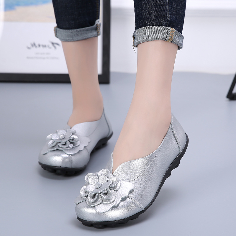 Orthopedic Flower Loafers In Breathable Leather - BUY 2 FREE SHIPPING