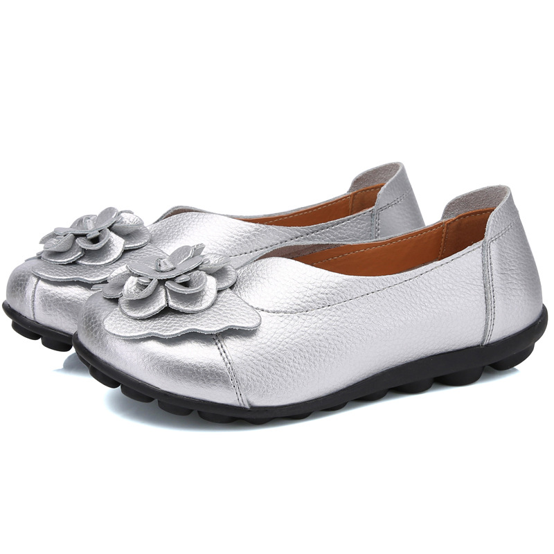 Orthopedic Flower Loafers In Breathable Leather - BUY 2 FREE SHIPPING