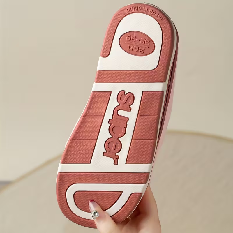 Women's Winter Plush Slip-On Slippers with Elephant Cartoon Design