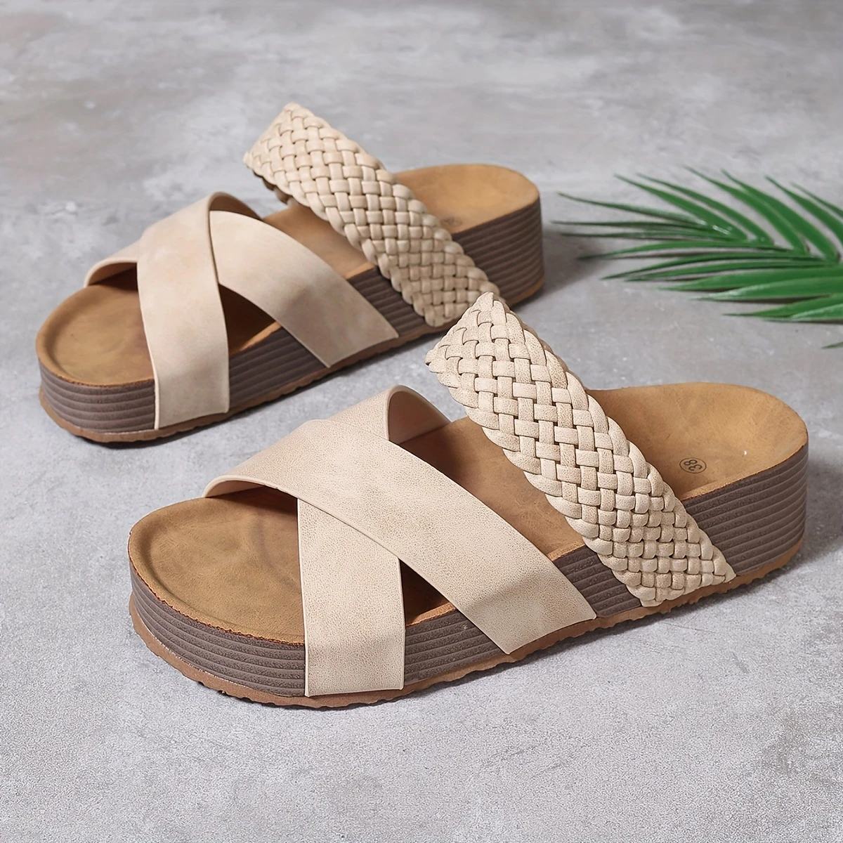 Thick Sole Platform Summer Slide Sandals