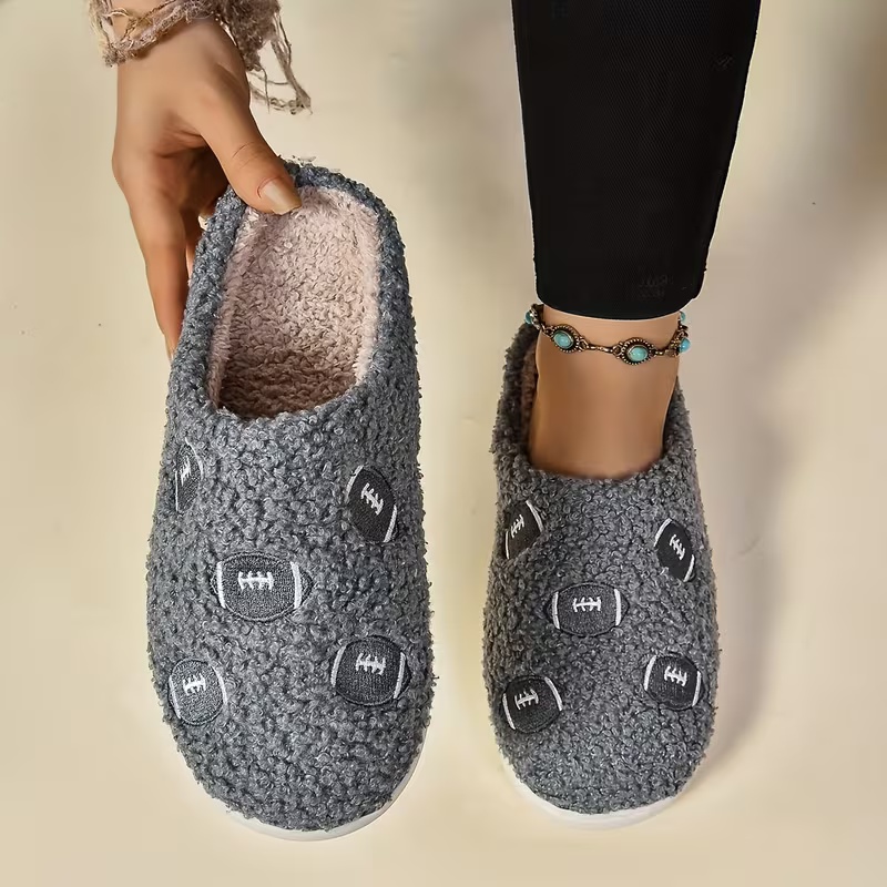 Women's Soft Fabric Non-Slip TPR Sole Slippers