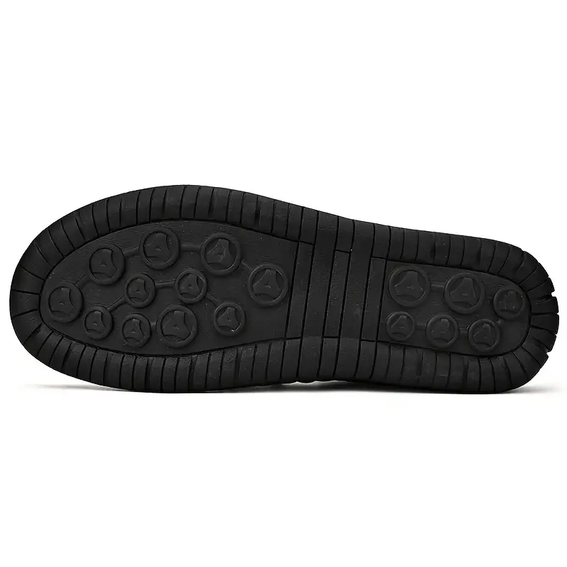 Mens PU Lace-up Sneakers - Breathable, Comfortable, Hook and Loop Fastener Ankle High Walking Shoes