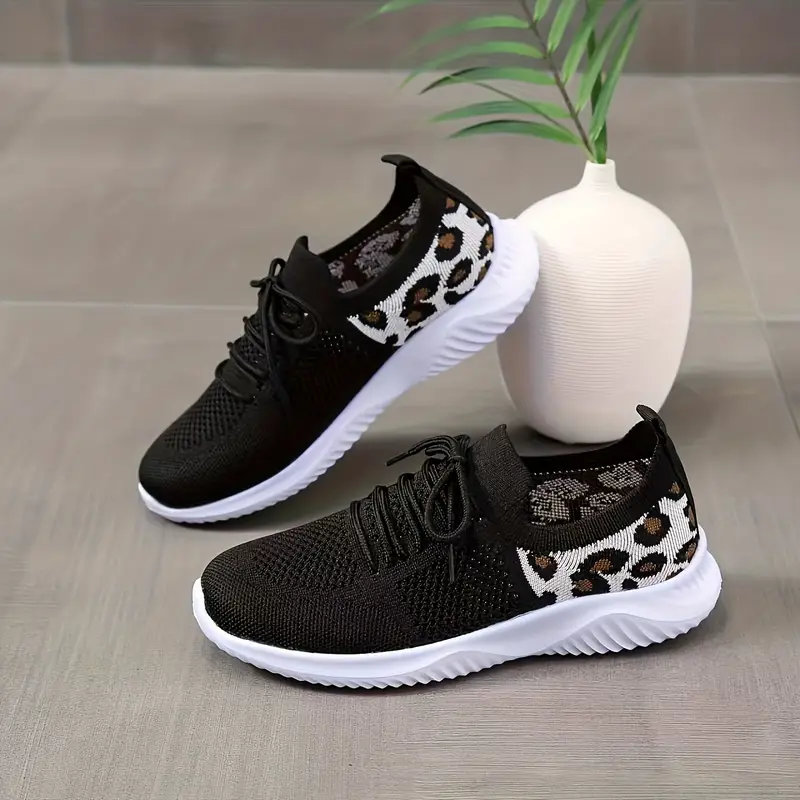 Women's Leopard Print Sports Shoes