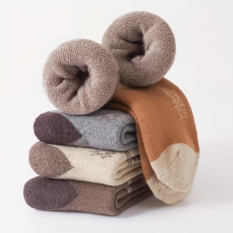 5-Pack Women's Wool Thermal Winter Socks