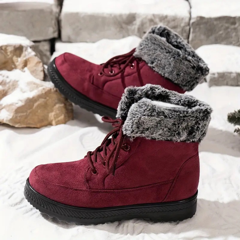 Women's Warm Lined Interior Breathable Winter Boots