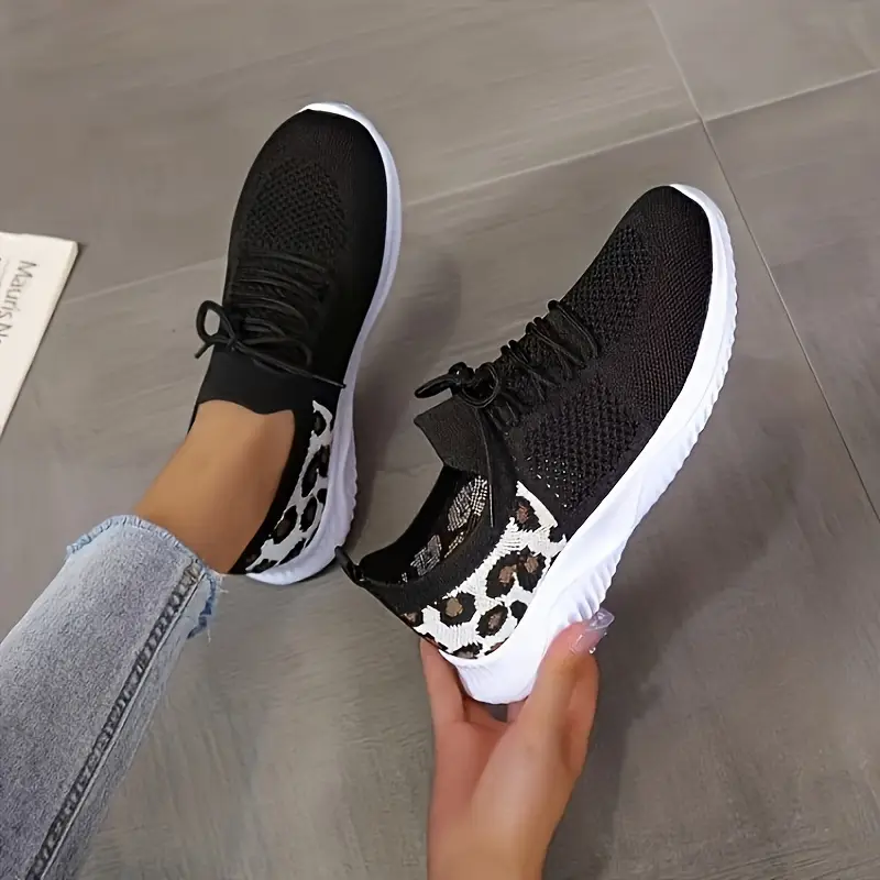 Women's Leopard Print Sports Shoes