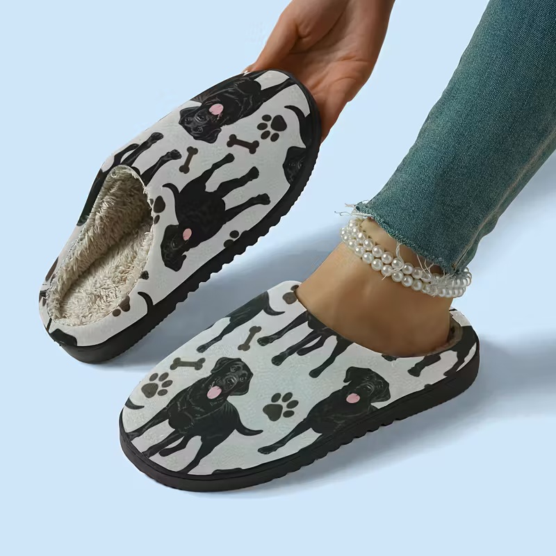 Women's Labrador Dog Slippers