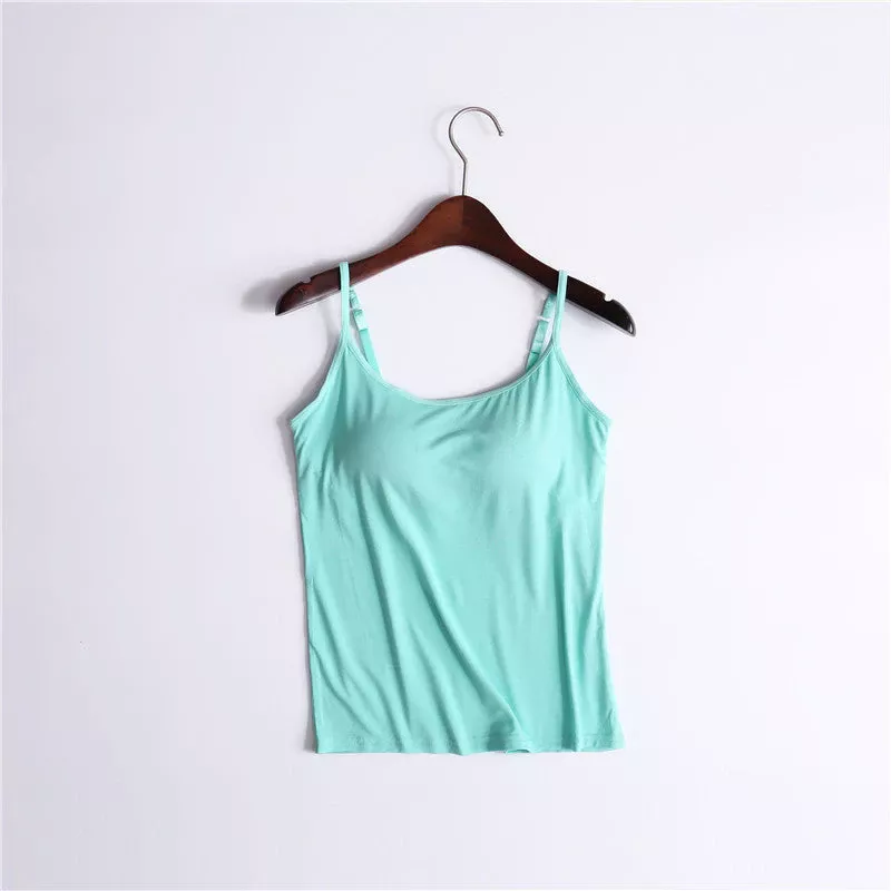 Tank With Built-In Bra - Buy More Save More
