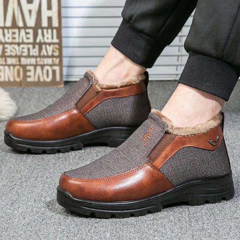 🔥Black Friday 60% OFF🔥 Men's Winter Fleece Waterproof Warm Non-Slip Shoes