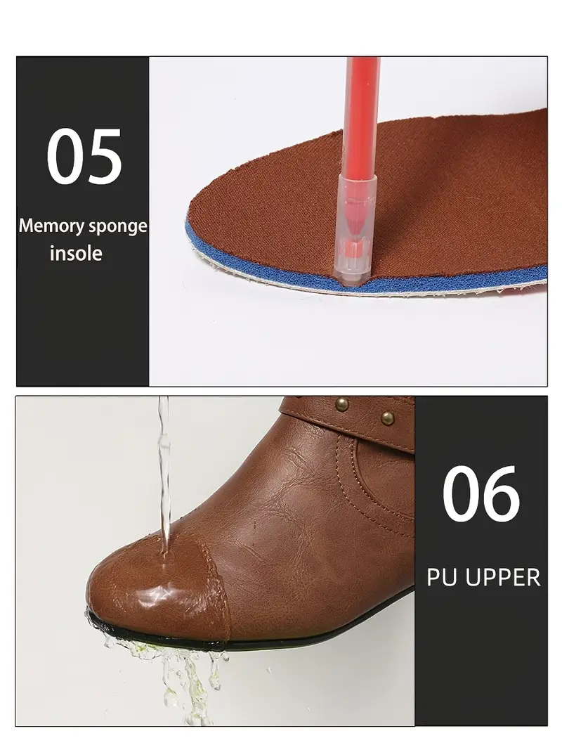 womens brown   cover ankle boots with side zipper   collar round toe flat heel comfortable fabric tpr sole ladies boots comfortable footwear stylish footwear durable construction   details 4