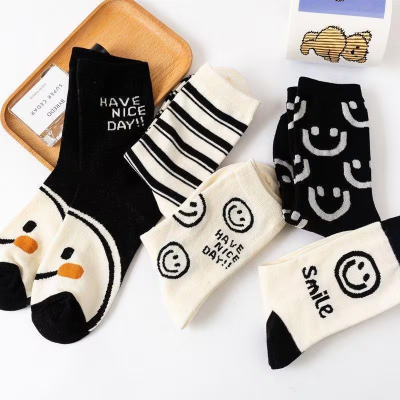5-Pack Women's Cute Striped Over-the-Knee (OTK) Socks