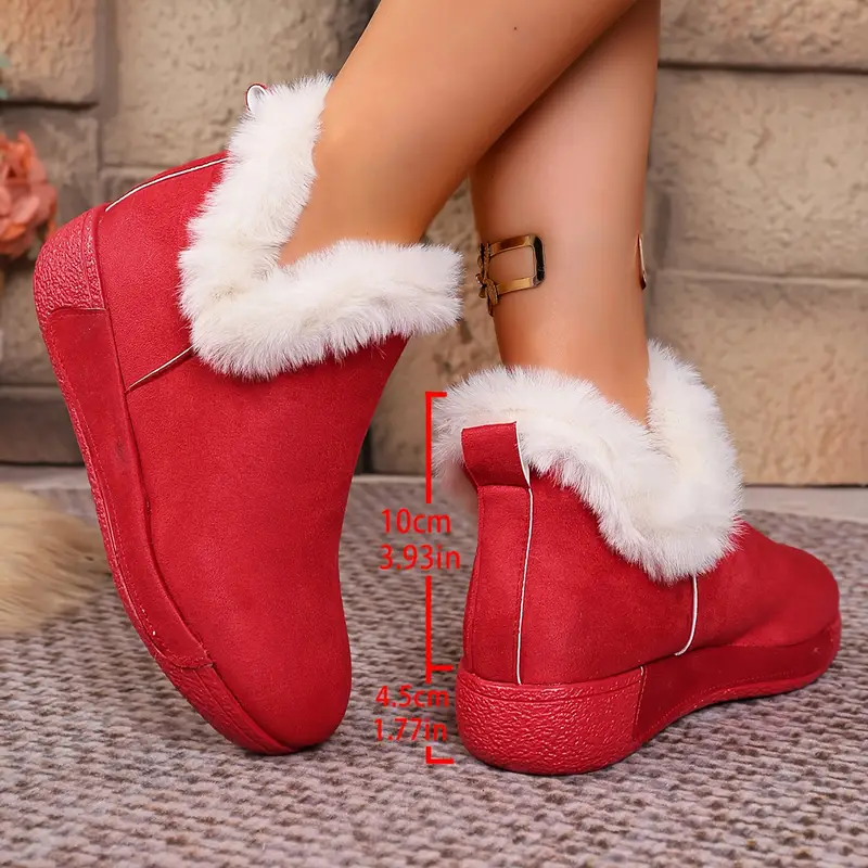 NEW ARRIVAL 70% OFF - Women's Winter Slip-On Plush Faux Fur-like Lining Boots