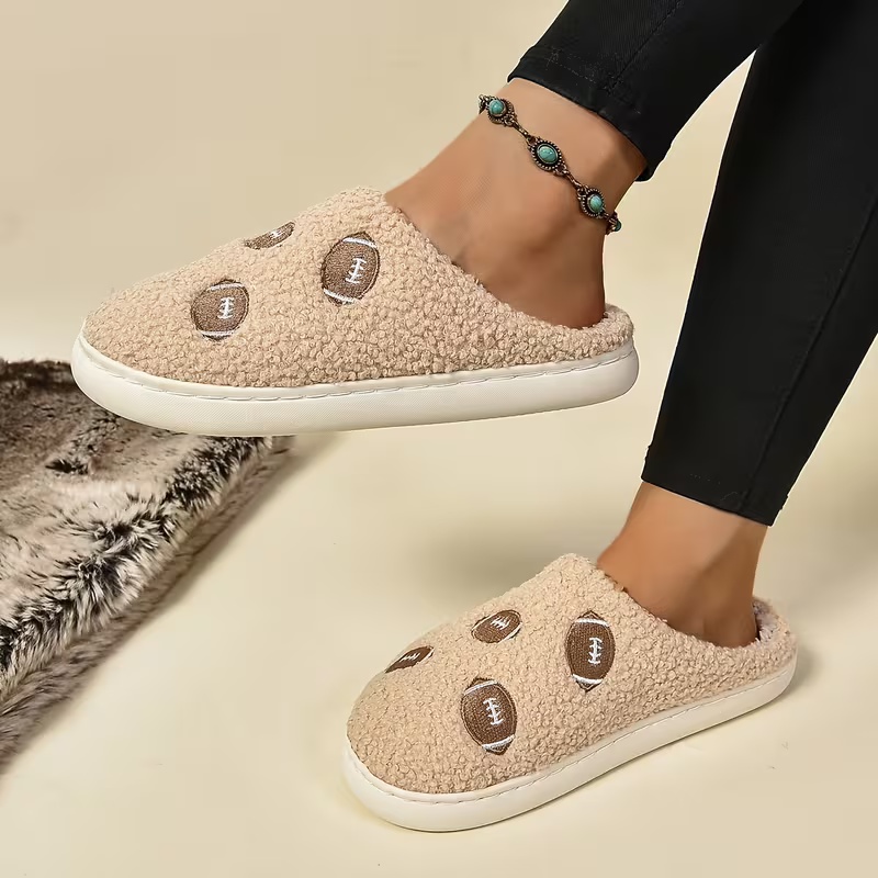 Women's Soft Fabric Non-Slip TPR Sole Slippers