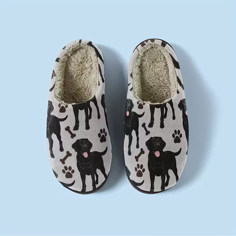 Women's Labrador Dog Slippers