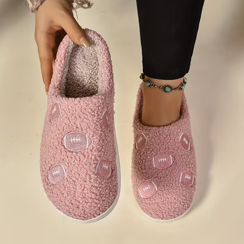 Women's Soft Fabric Non-Slip TPR Sole Slippers