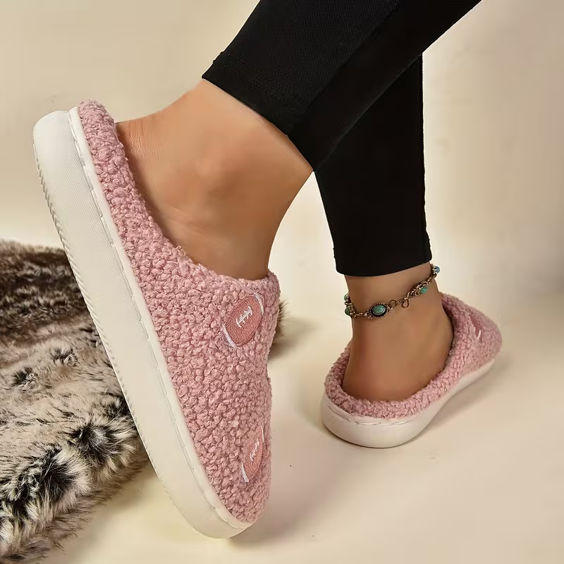 Women's Soft Fabric Non-Slip TPR Sole Slippers