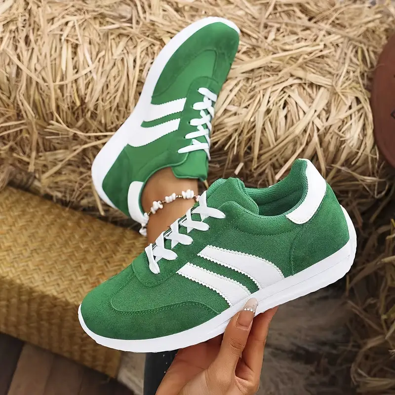 Women'S Classic Comfortable Casual Lace-Up Lightweight Non-Slip Athletic Sneakers