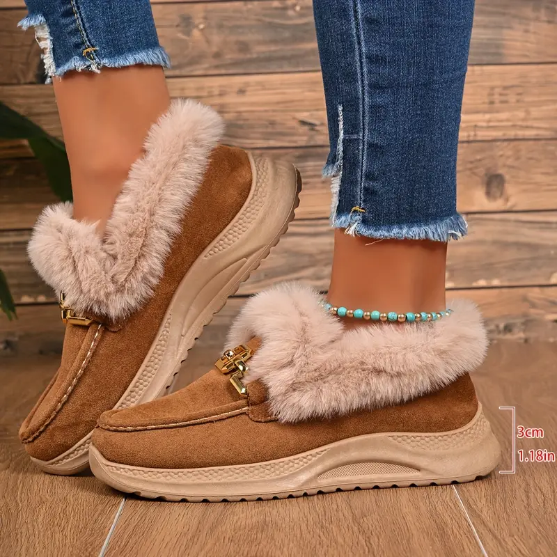 Women's Warm Imitation Rabbit Fur Winter Boots