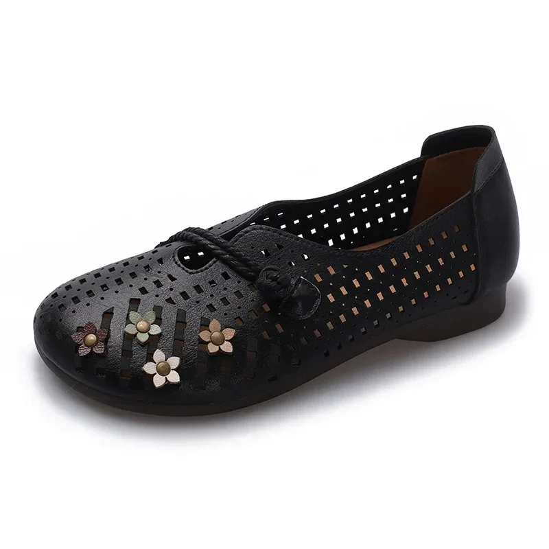 Women's Cutout Moccasin Retro Shoes