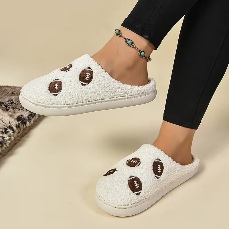 Women's Soft Fabric Non-Slip TPR Sole Slippers