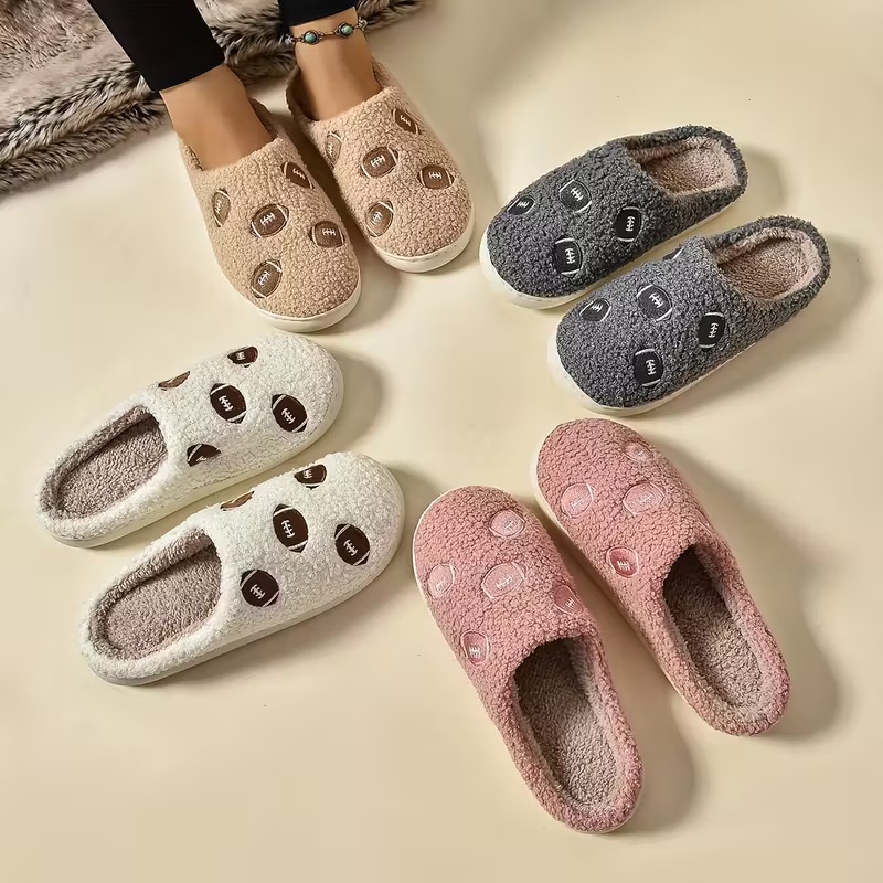 Women's Soft Fabric Non-Slip TPR Sole Slippers