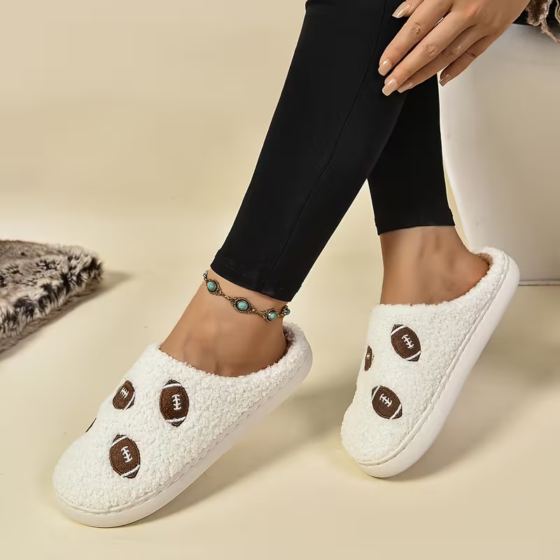 Women's Soft Fabric Non-Slip TPR Sole Slippers