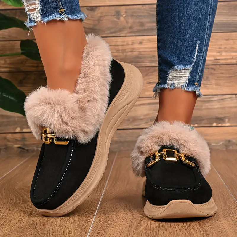 Women's Warm Imitation Rabbit Fur Winter Boots