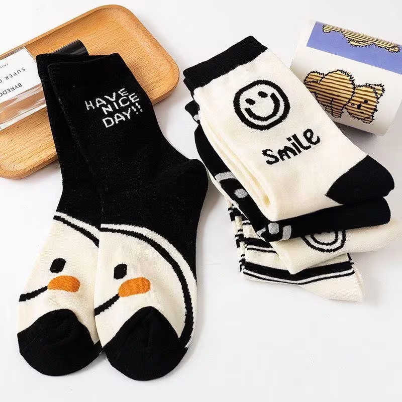 5-Pack Women's Cute Striped Over-the-Knee (OTK) Socks