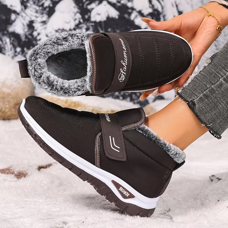 Women's Heavy-Duty Slip-Resistant with PVC Sole & Insulated Warm Lining Short Boots