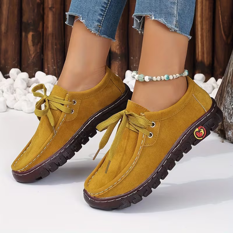 Women's Lightweight Slip-Resistant Flat Shoes