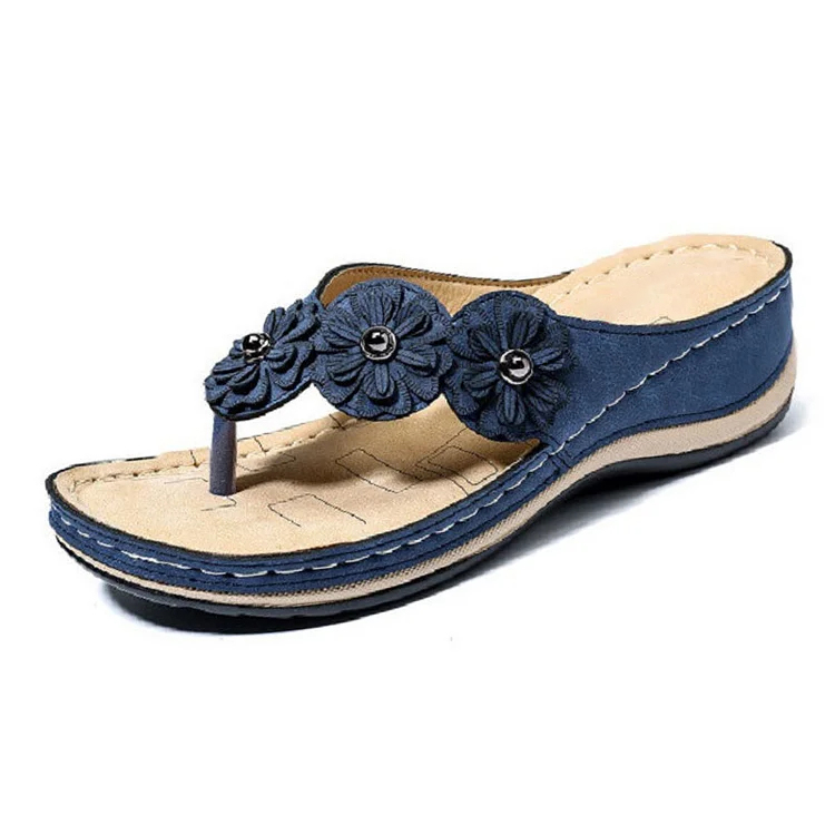 Lightweight Flowers Clip Toe Sandals