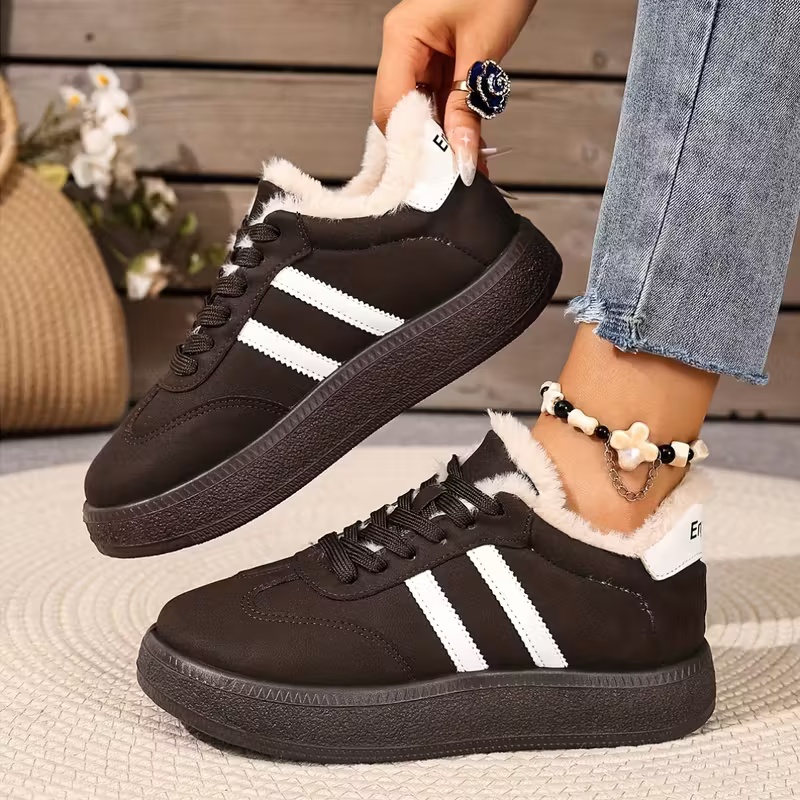 Women's Winter Thick Warm Lace-Up Ankle Boots