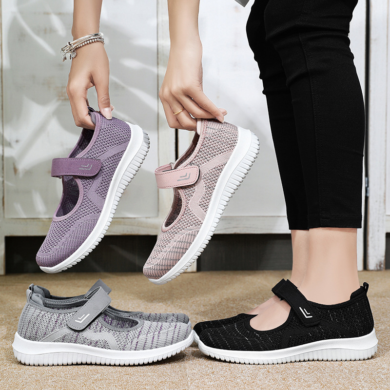 Velcro Breathable and Comfortable Casual Women's Shoes