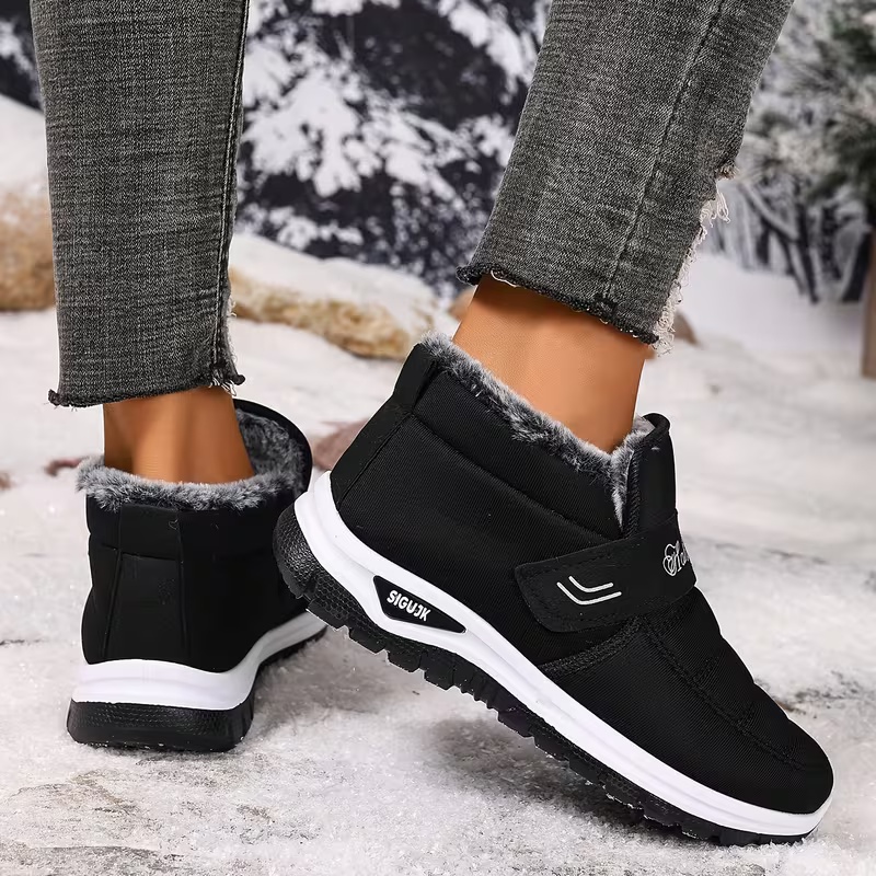Women's Heavy-Duty Slip-Resistant with PVC Sole & Insulated Warm Lining Short Boots