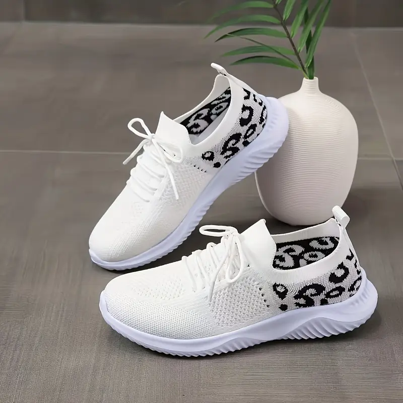 Women's Leopard Print Sports Shoes