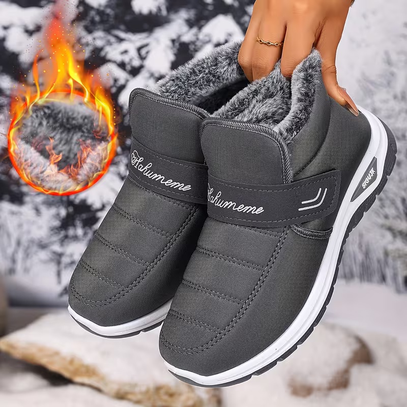 Women's Heavy-Duty Slip-Resistant with PVC Sole & Insulated Warm Lining Short Boots