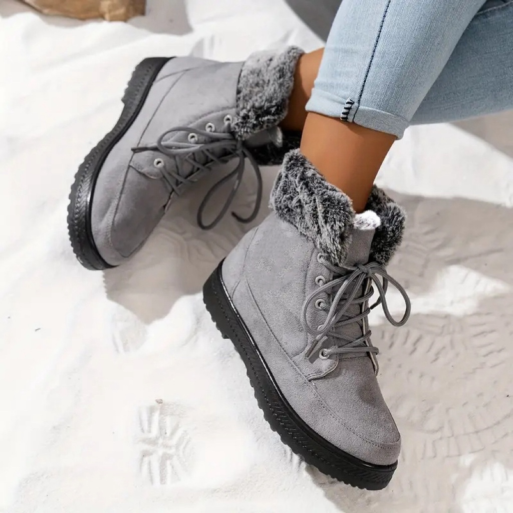 Women's Warm Lined Interior Breathable Winter Boots