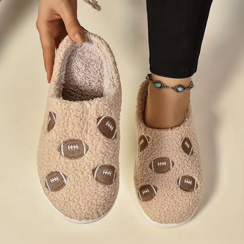 Women's Soft Fabric Non-Slip TPR Sole Slippers