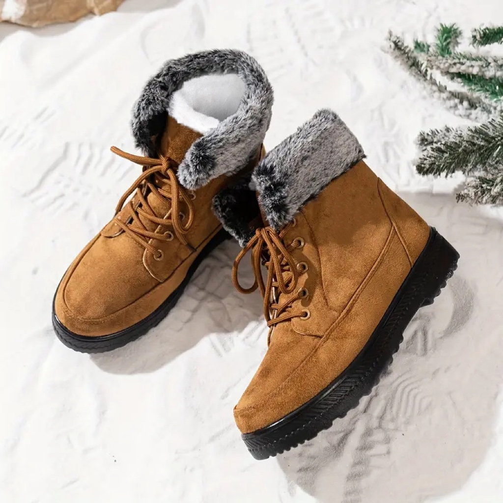 Women's Warm Lined Interior Breathable Winter Boots