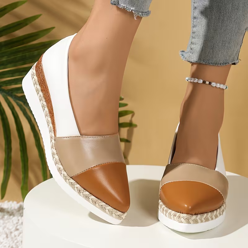Women's Pointed Toe Platform Loafers