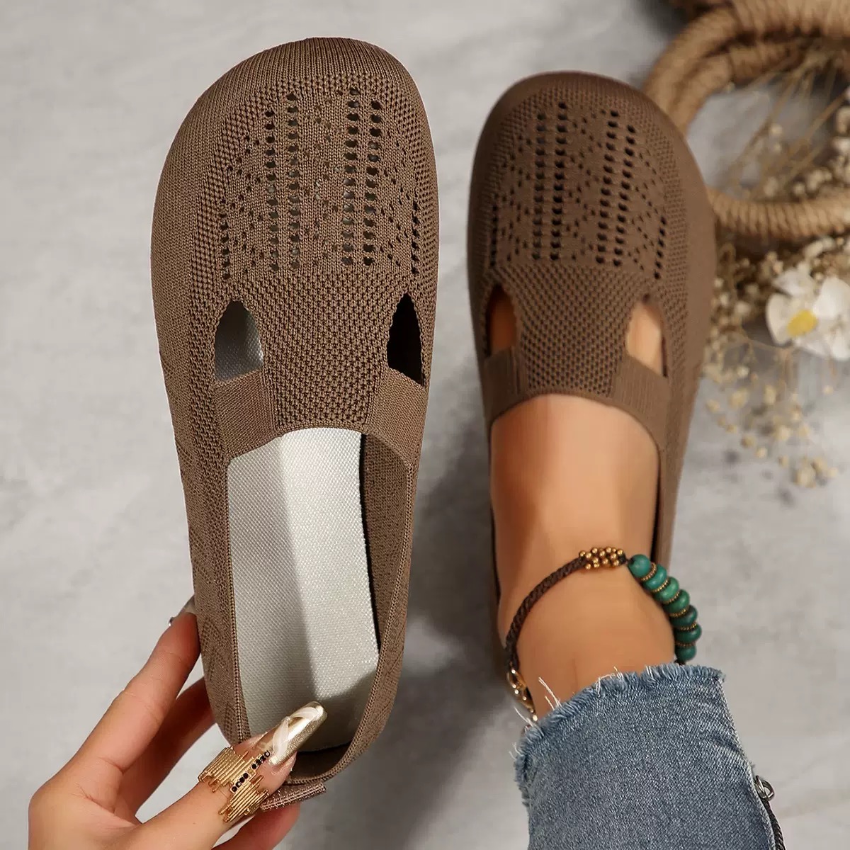 Women's Casual Breathable Slip On Orthopaedic Walking Sneakers