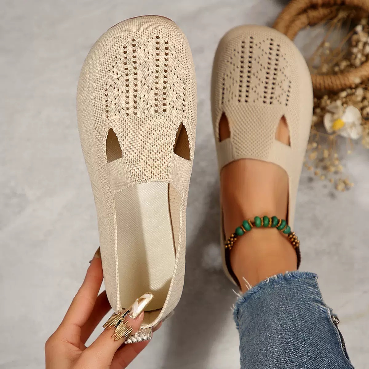 Women's Casual Breathable Slip On Orthopaedic Walking Sneakers