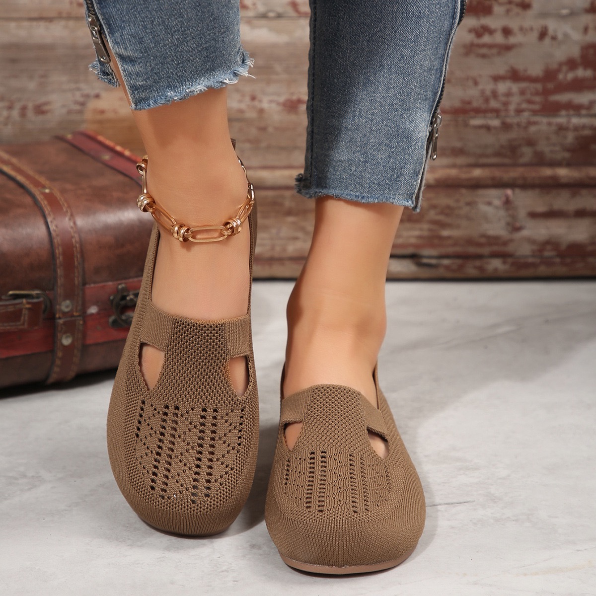 Women's Casual Breathable Slip On Orthopaedic Walking Sneakers