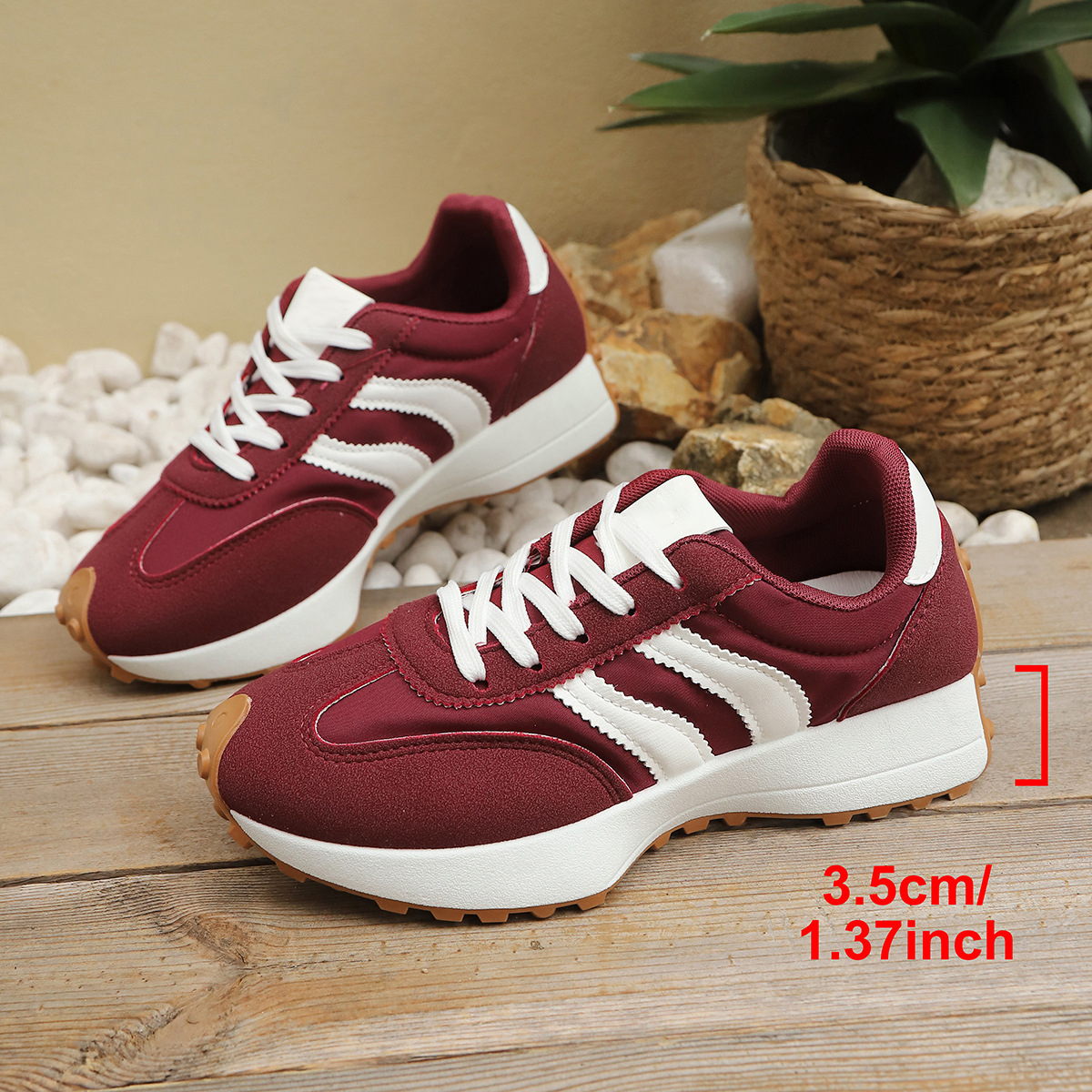 Women's Retro Thick-Sole Height-Increasing Outdoor Sneakers