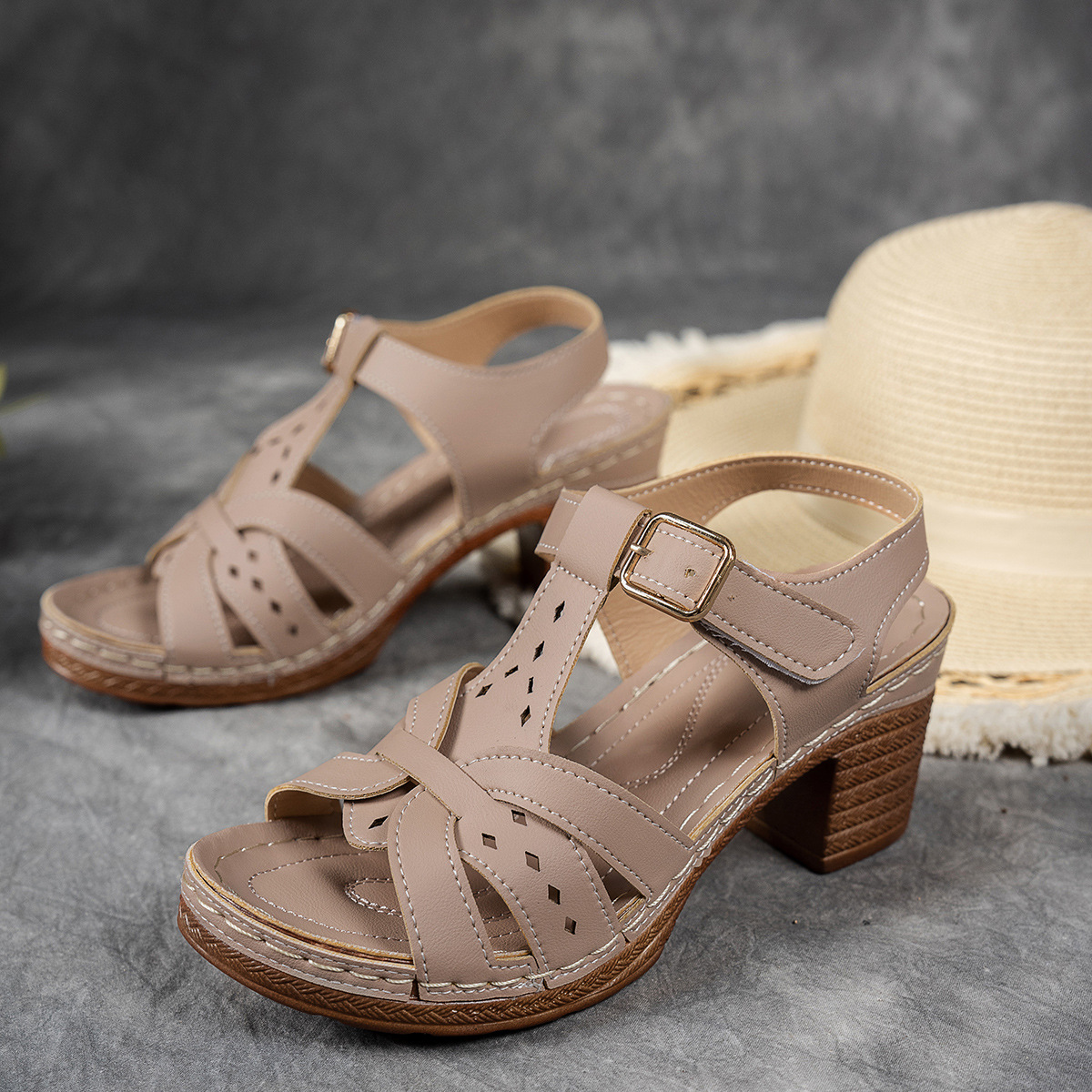 Orthopedic Chunky Heel Sandals (BUY 2 FREE SGIPPING)