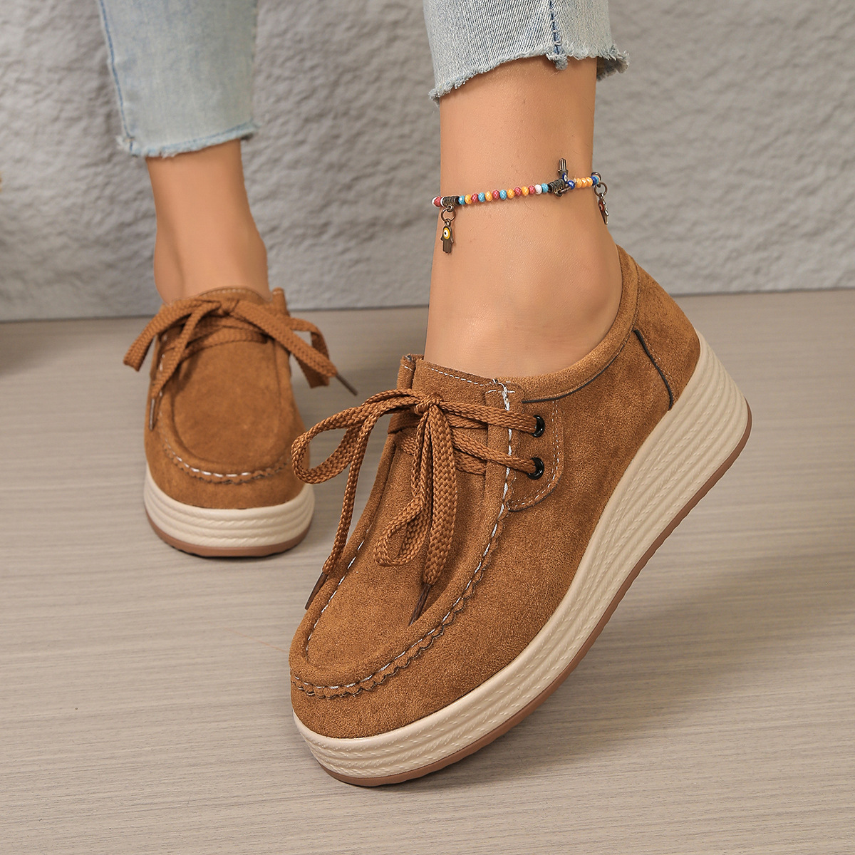 Women's Comfortable Thick-Soled Large-Size Shoes