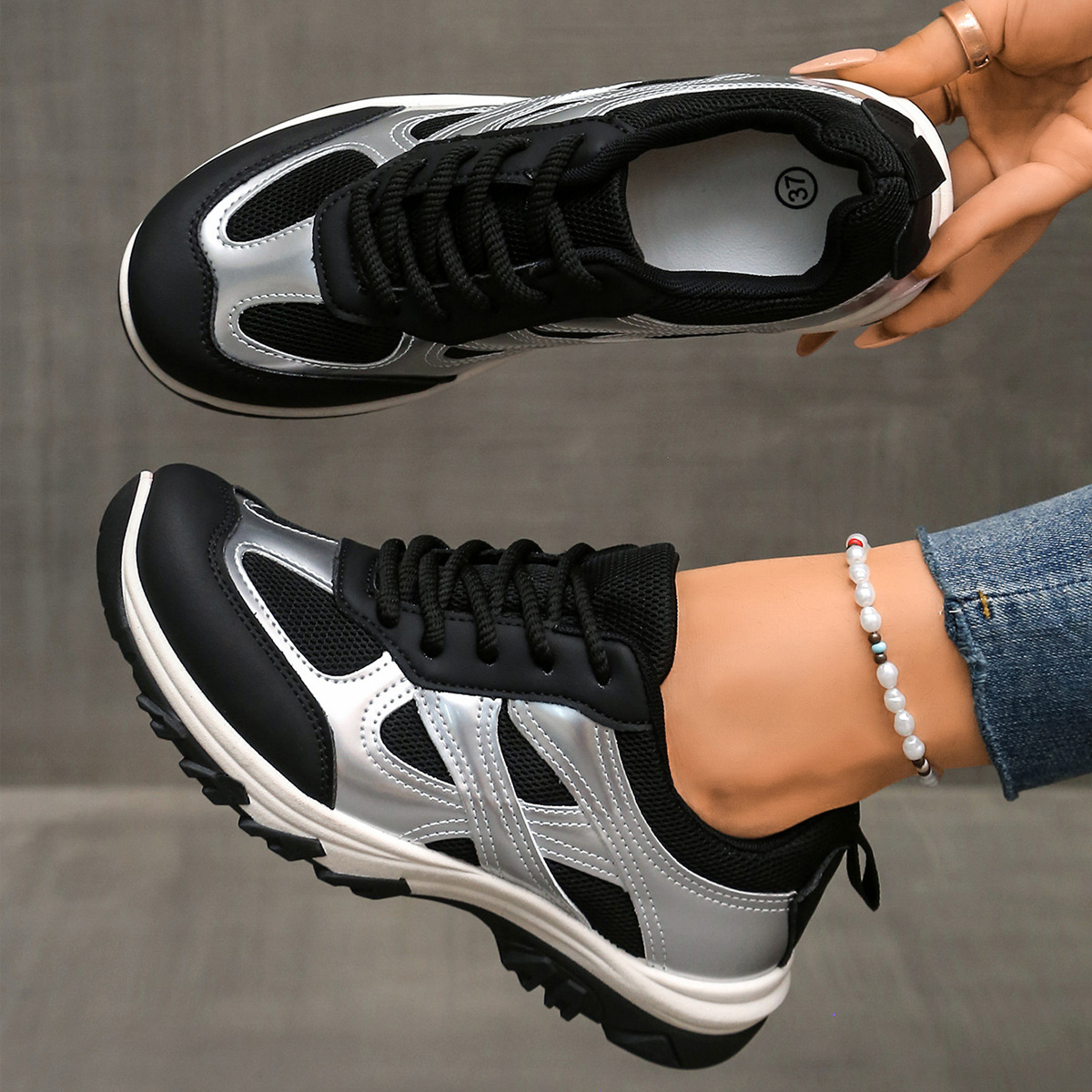 Colorblock Comfortable Breathable Casual Sneakers