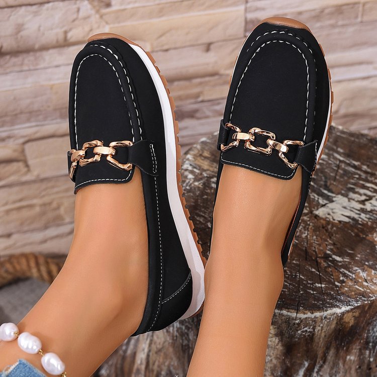 Comfortable Metal Slip-on Shoes