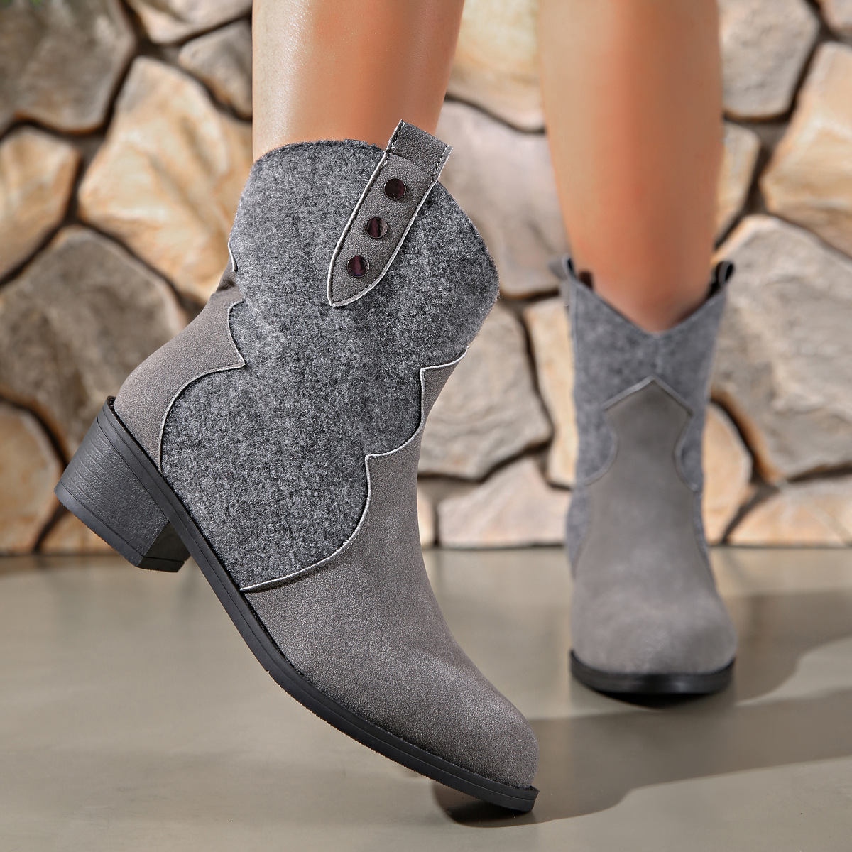 Women's Chunky Heel Ankle Boots