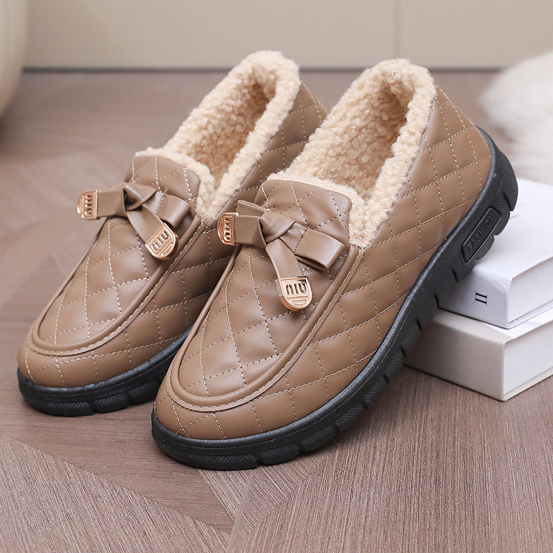 Velvet Waterproof Comfortable Thick-soled Cotton Shoes
